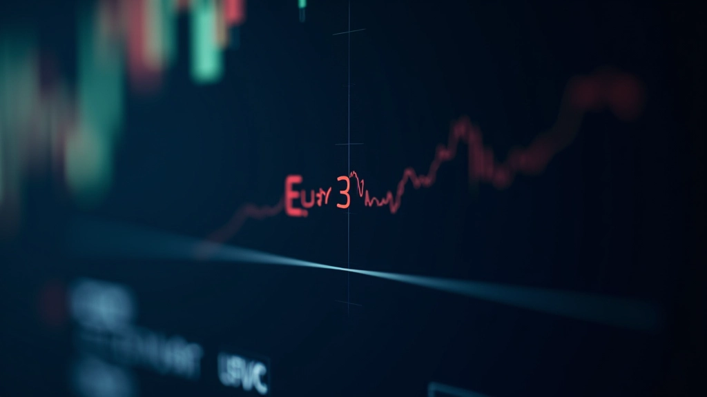 Tableau de change EUR/USD montrant l'évolution du taux de change euro-dollar avec analyse technique